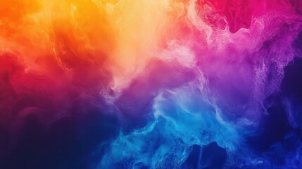 Fototapeta premium Colorful abstract cloudscape with vibrant gradient background