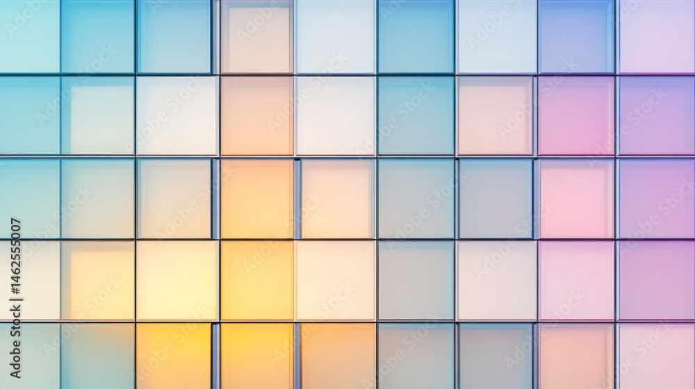 Poster abstract gradient pastel tile pattern modern geometric design with soft colors for creative backgrou