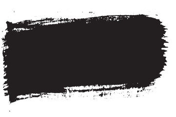 Brush strokes brushes lines black paint grunge hand drawn graphic element isolated on white background vector illustration
