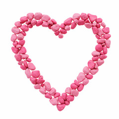 Obraz premium Pink Heart Shaped Candy Stones