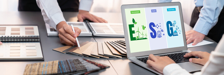 ESG environmental social governance policy for brisk business to set a standard to achieve high ESG...