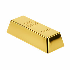 Gold Bar HighResolution Image of a Shiny Gold Ingot
