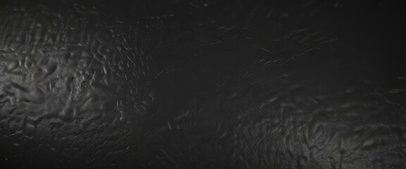 Fototapeta premium Deep grain black leather, polished sheen Luxurious texture , grain, furniture