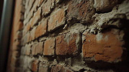 Close-Up of Weathered Brick Wall