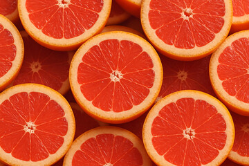 fresh grapefruit slices fruit background