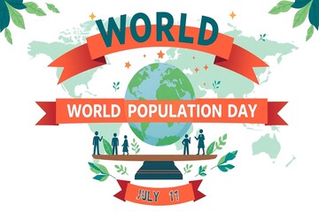 Population day world images, photos, illustration, horizontal