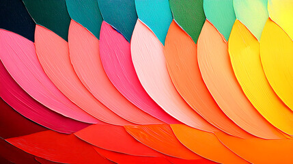 Vibrant Color Palette: Abstract Paint Texture Background