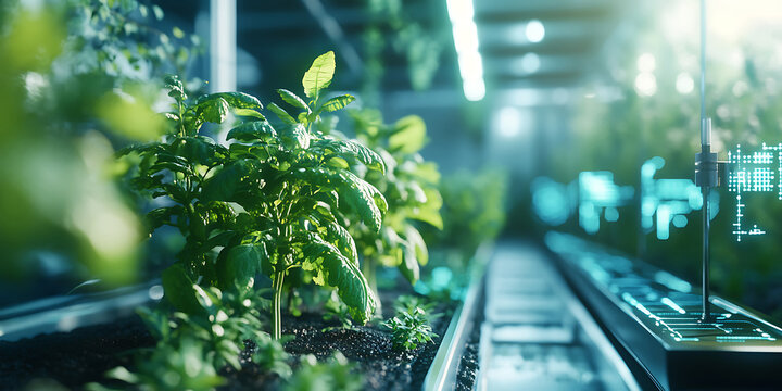 Indoor Vertical Farming Sustainable Agriculture Technology Wallpaper Background