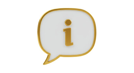 Isolated Information Icon Speech Bubble