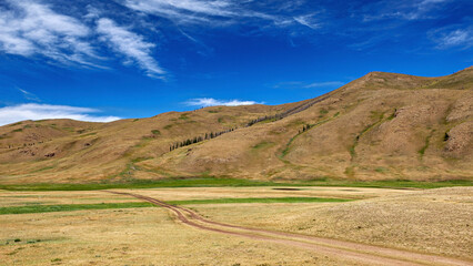 The endless landscape of Mongolia	