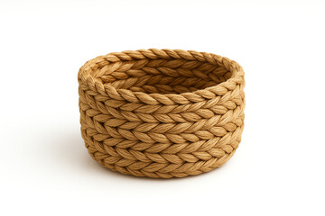 A beautifully woven straw basket perfect for organizing items, enhancing home decor, or serving snacks. Its natural texture and warm tones add a rustic charm to any space.