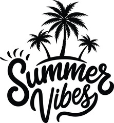 Obraz premium summer vibes silhouette