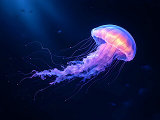 Obraz premium jelly fish in the water