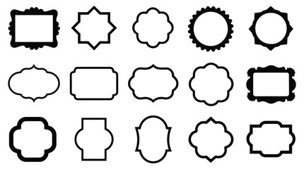 dialogue box silhouette vector set Vector speech clouds chat bubble icon