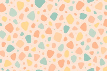 A vibrant abstract pattern featuring colorful irregular shapes in soft pastel tones. Ideal for backgrounds, wallpapers, and creative designs. Adds a playful touch to any project.