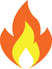 Campfire symbol bonfire vector icon