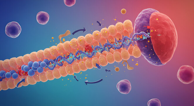Apoptosis Process in a Human Cell