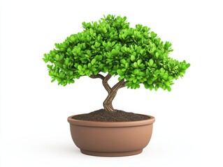 Bonsai in terracotta pot