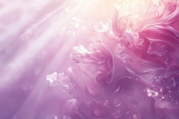 Fototapeta premium Abstract swirling colors of pink and white.