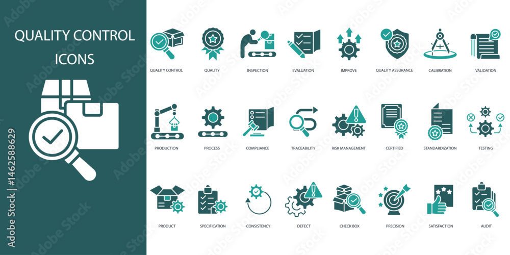Poster quality control icon. vector.editable stroke.linear style sign for use web design,logo.symbol illust
