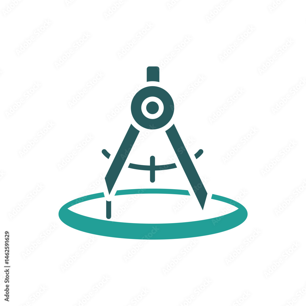 Poster calibration icon. vector.editable stroke.linear style sign for use web design,logo.symbol illustrati