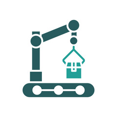 production icon. vector.Editable stroke.linear style sign for use web design,logo.Symbol illustration.