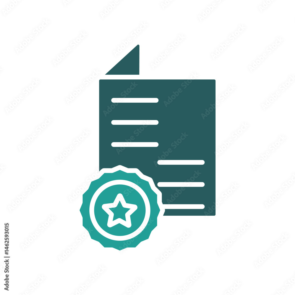 Poster standardization icon. vector.editable stroke.linear style sign for use web design,logo.symbol illust