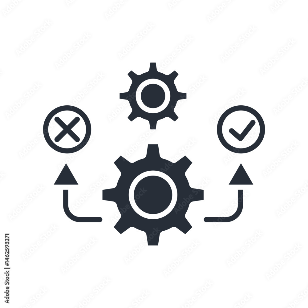 Poster testing icon. vector.editable stroke.linear style sign for use web design,logo.symbol illustration.