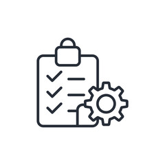 specification icon. vector.Editable stroke.linear style sign for use web design,logo.Symbol illustration.
