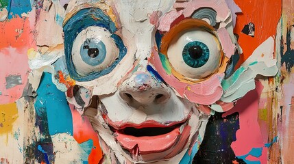 Fototapeta premium Abstract Colorful Face Painting