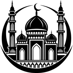 taj mahal vector illustration