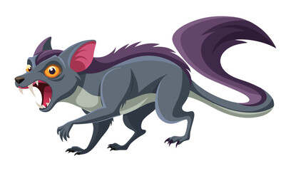 Sunda Colugo Soaring with Fully Extended Patagium