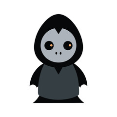 Too cute to spook vector art illustration