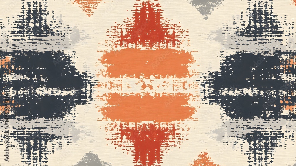 Poster geometric abstract pattern with textural details.