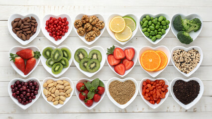 Lustiges Obst und Gemüse als Cartoon Set. vector illustration of various fruits and vegetables with cute cartoon faces. Suitable for children's books or educational material.