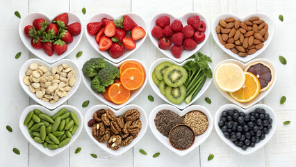 Lustiges Obst und Gemüse als Cartoon Set. vector illustration of various fruits and vegetables with cute cartoon faces. Suitable for children's books or educational material.