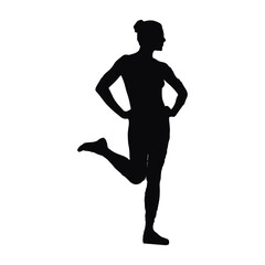 silhouette of a woman