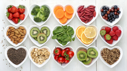 Lustiges Obst und Gemüse als Cartoon Set. vector illustration of various fruits and vegetables with cute cartoon faces. Suitable for children's books or educational material.