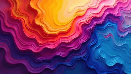 Abstract swirling paint textures in vibrant hues, vibrant, splash