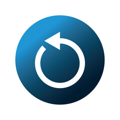 Refresh icon, repeat and reload arrow icon symbol convert button vector illustration. 