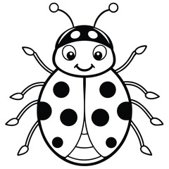 Obraz premium vector illustration of a ladybug
