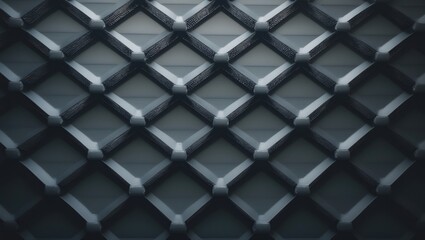 Naklejka premium Diamond-patterned metal plate in the photo