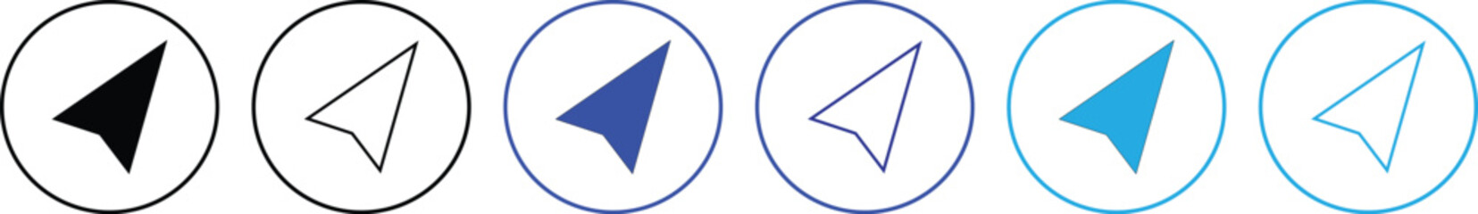  Simple set of compass icons. 