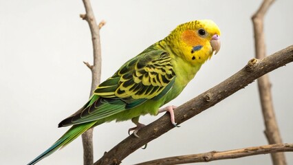 Fototapeta premium Carolina Parakeet on studio background