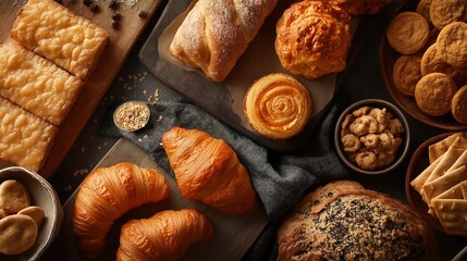 Golden Crumbs & Flaky Layers, A Brunch Table Delight