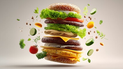 Layered to Perfection, A Burger in Motion