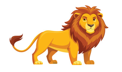 Obraz premium Regal Lion Aslan with Shimmering Golden Mane