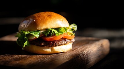 Rustic Light, Real Flavor, A Minimalist Burger Moment 