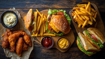Rustic Table, Fast-Food Temptation, An Overhead Indulgence