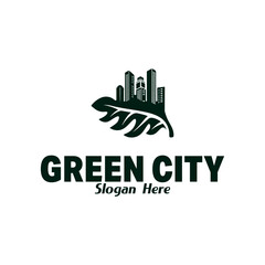 green city logo design vector illustration